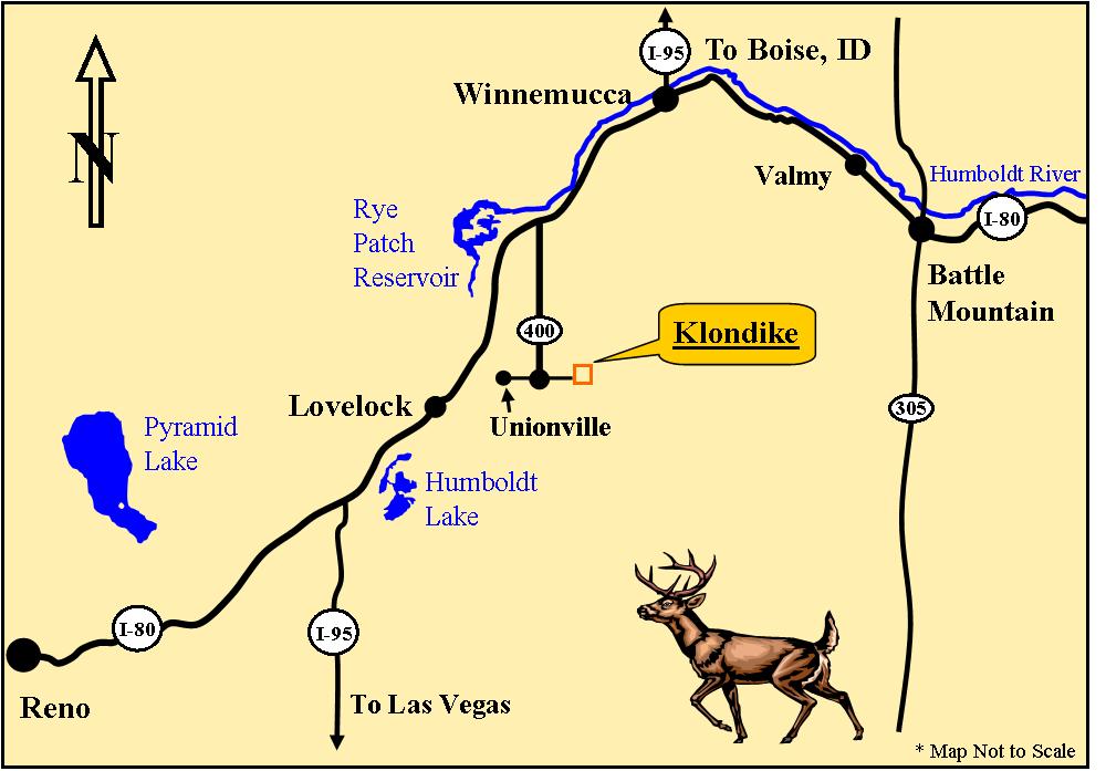 Klondike Canyon - Area Map
